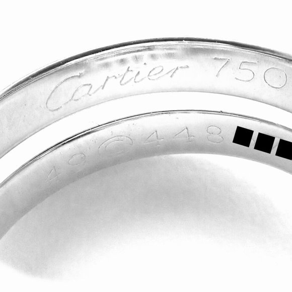 Authentic! Cartier Le Baiser Du Dragon 18k White Gold Diamond Ruby Ring Paper - Picture 7 of 10